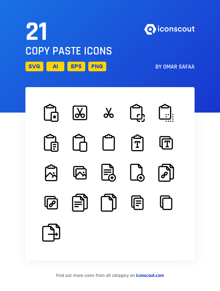 Copy Paste Icon at Vectorified.com | Collection of Copy Paste Icon free ...