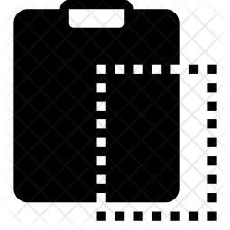 256x256 Copy To Clipboard Icon Of Glyph Style