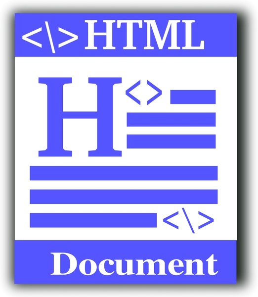 522x600 Html Icon Free Vector In Open Office Drawing