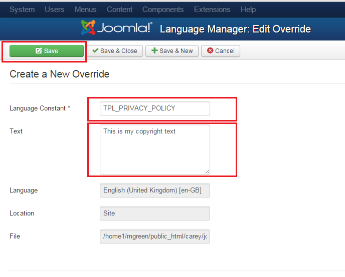 688x554 Joomla How To Edit Copyright If It Is Coded In Template