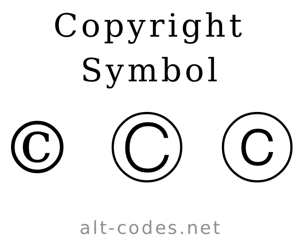 Copyright Symbol 600x480 Copyright Symbol