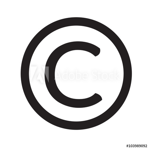 Copyright Symbol Icon Illustration Design 500x500 Copyright Symbol Icon Illustration Design