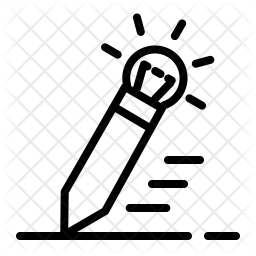 256x256 Copywriting Icon Of Line Style