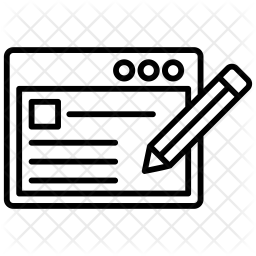 256x256 Seo Copywriting Icon Of Line Style