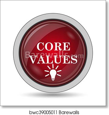 362x382 Core Values Icon, Art Print Barewalls Posters Prints