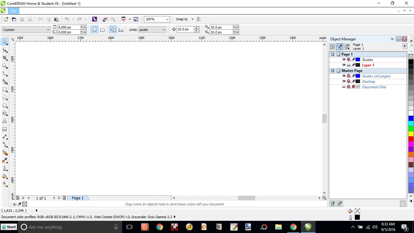 1366x768 Hidden Icons In Toolbar Of Coreldraw Home Student Suite