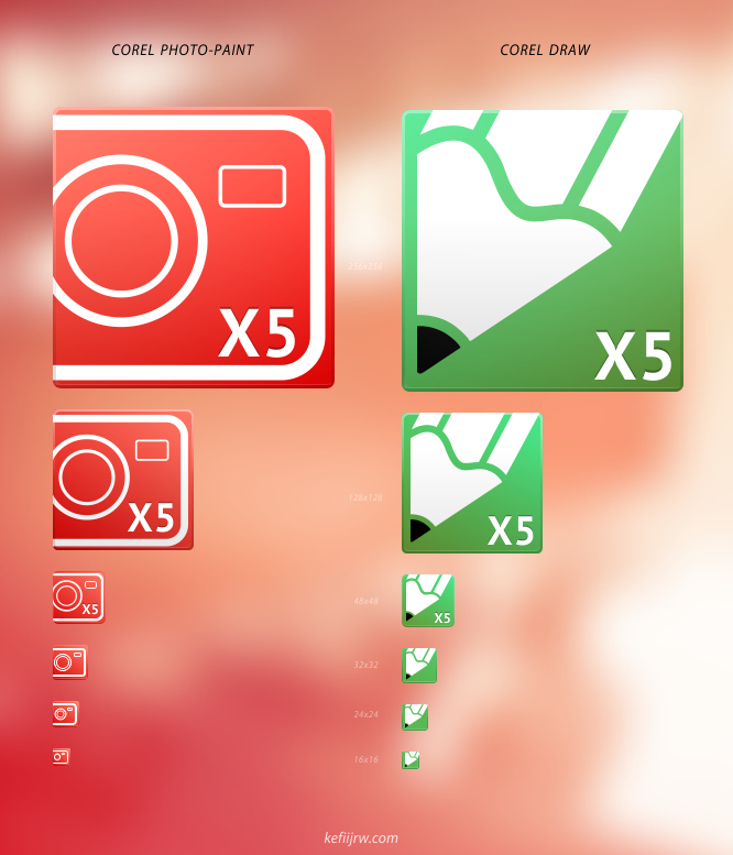 666x777 Corel Draw And Corel Photo Paint Icons