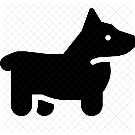 512x512 Corgi Icon Of Glyph Style
