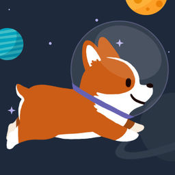 256x256 Space Corgi