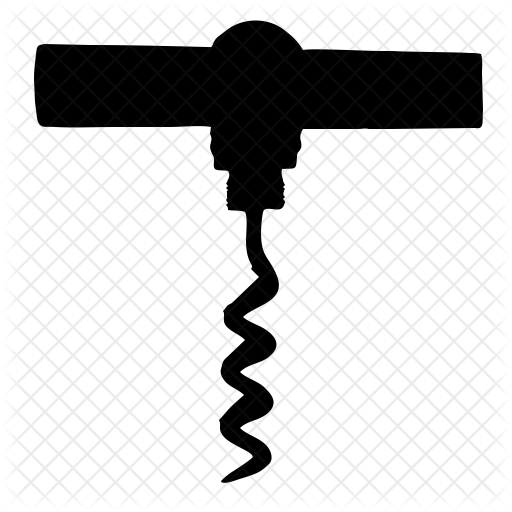 512x512 Corkscrew Icon Of Glyph Style