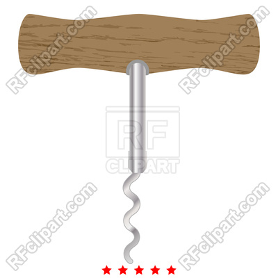400x400 Corkscrew Icon Illustration Color Simple Style Vector Image