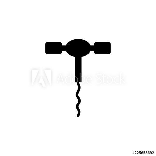 500x500 Corkscrew Icon Element Of Furnishings Premium Quality Graphic