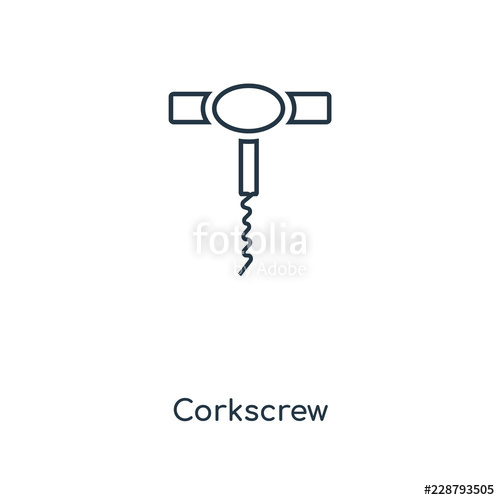 500x500 Corkscrew Icon Vector Stock Image And Royalty Free Vector