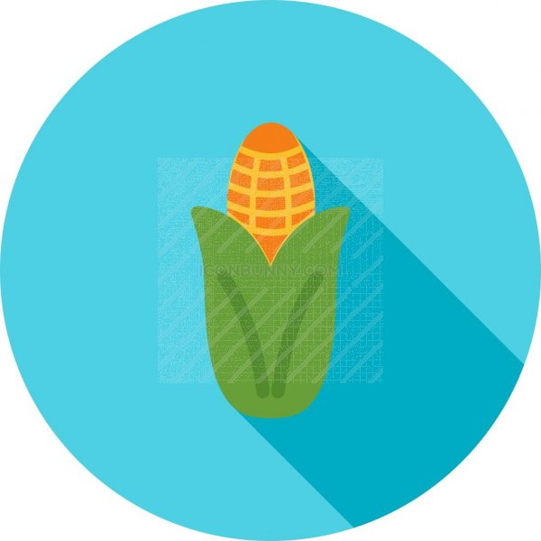 600x600 Corn Flat Shadowed Icon