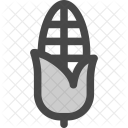 256x256 Corn Icon Of Colored Outline Style