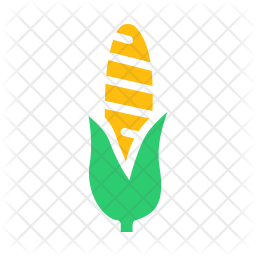 256x256 Corn Icon Of Flat Style
