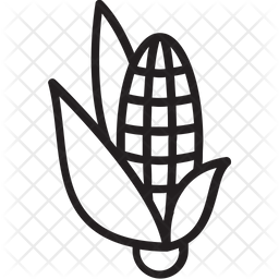 256x256 Corn Icon Of Line Style