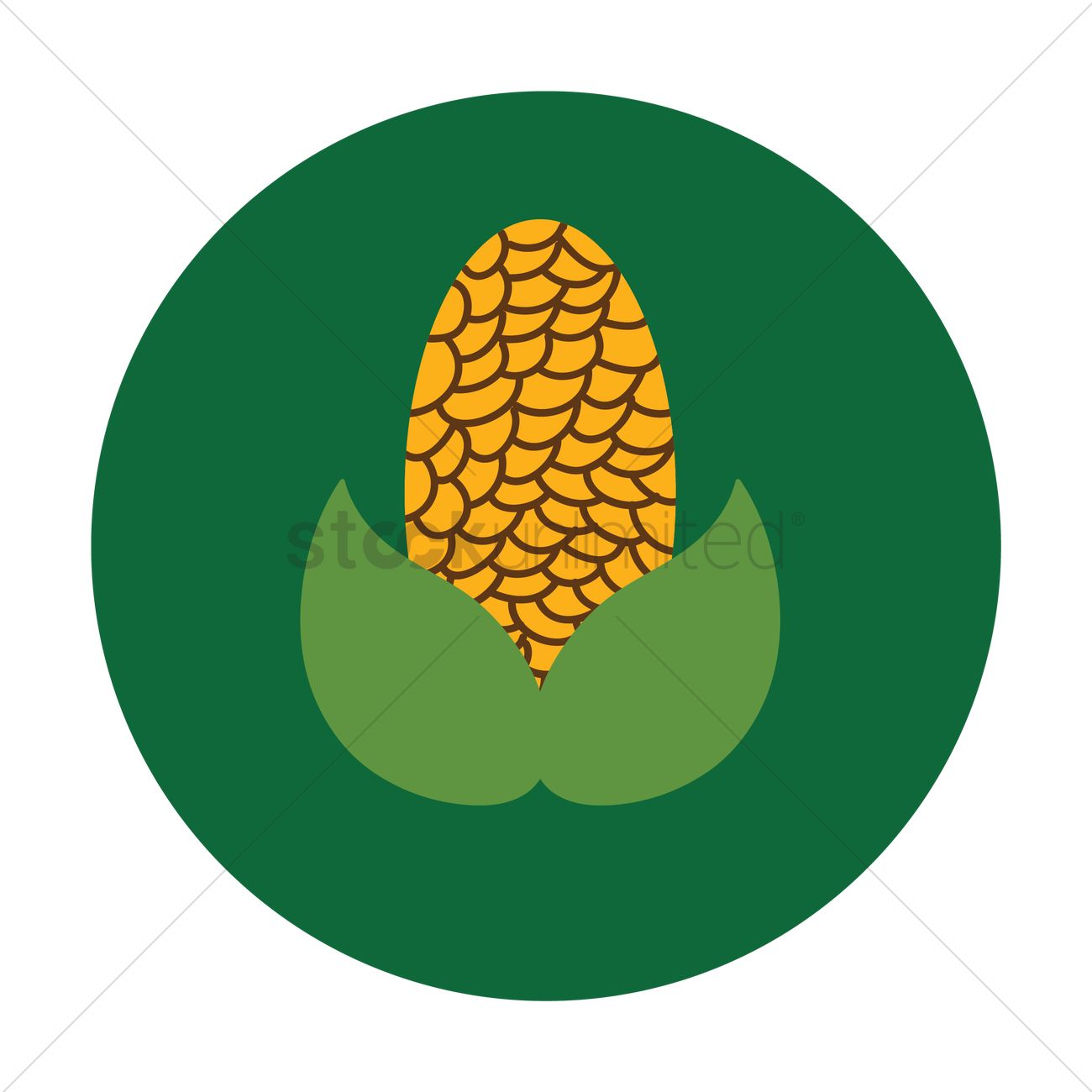 1300x1300 Corn Icon Vector Image