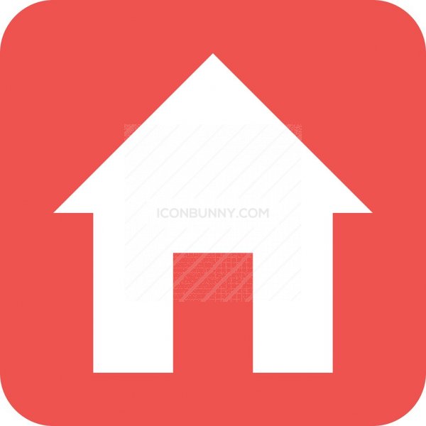 600x600 Home Flat Round Corner Icon
