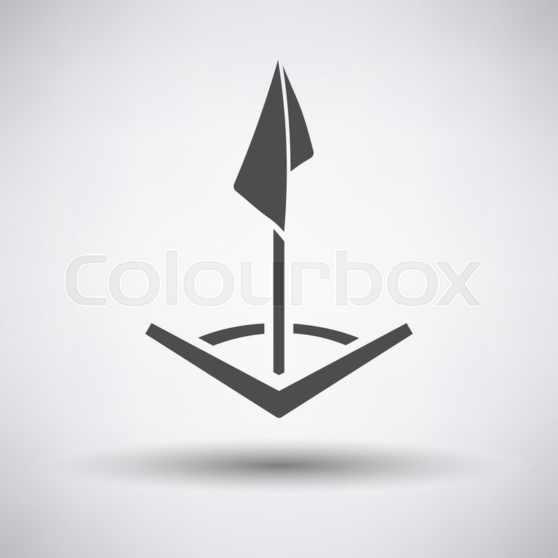 800x800 Soccer Corner Flag Icon On Gray Stock Vector Colourbox
