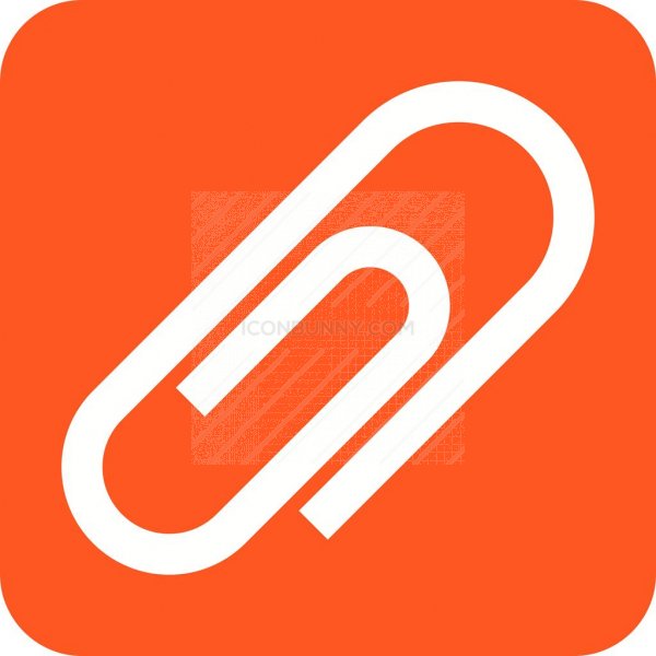 600x600 Attachment Flat Round Corner Icon