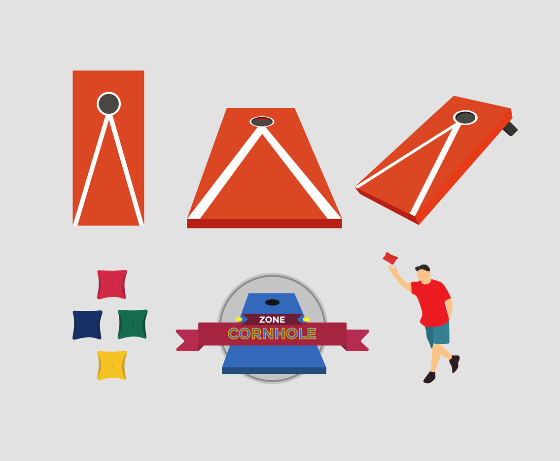 1136x936 Cornhole Game Vector Vector Art Graphics