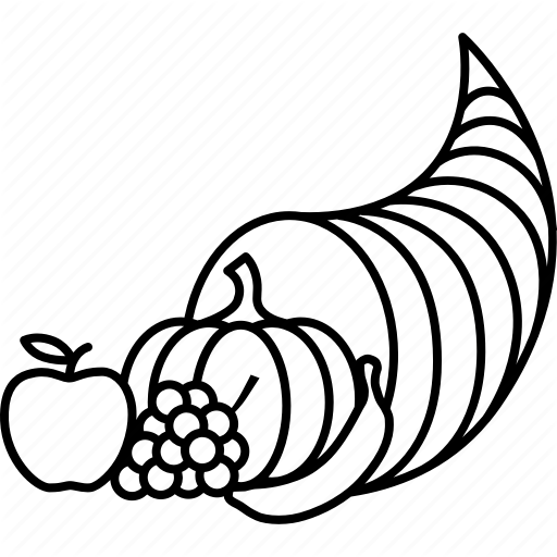 512x512 Abundance, Basket, Cornucopia, Harvest, Horn, Plenty, Thanksgiving