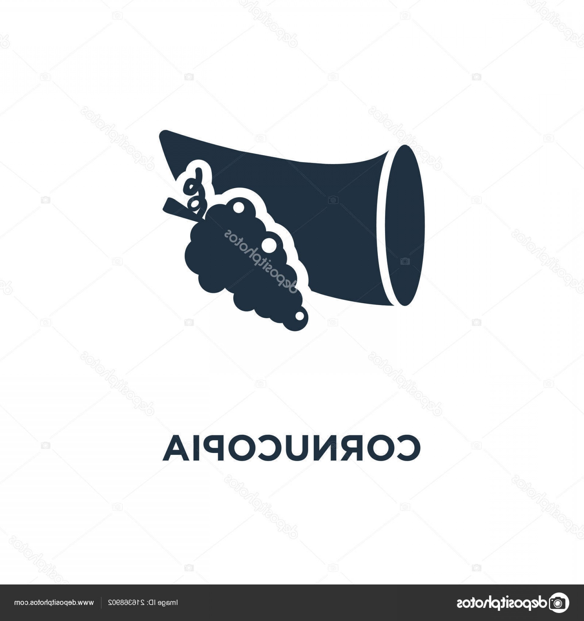 1920x2040 Stock Illustration Cornucopia Icon Black Filled Vector Soidergi