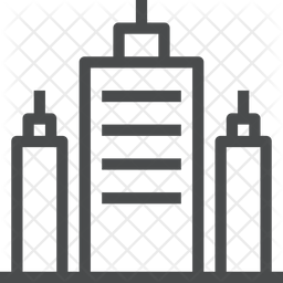256x256 Corporate Building Icon Of Line Style