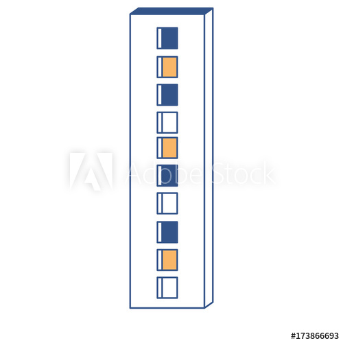500x500 Corporate Building Icon In Color Sections Silhouette