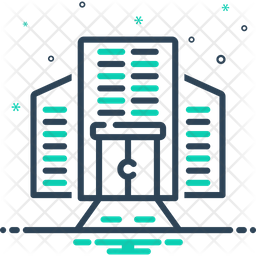 256x256 Corporate Icon Of Line Style