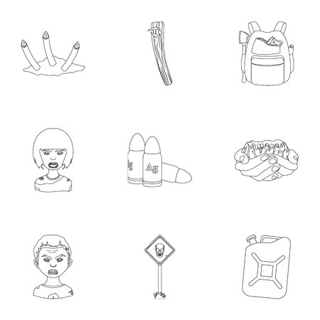 450x450 Ground, Zombie, Corpse And Other Icon In Outline Style Fool, Hand