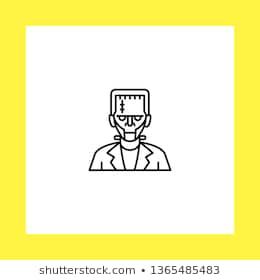 260x280 Zombi Vector Icon Flat Design