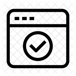 256x256 Correct Icon Of Line Style
