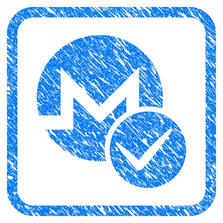 450x450 Valid Monero Rubber Seal Stamp Watermark Icon Vector Symbol