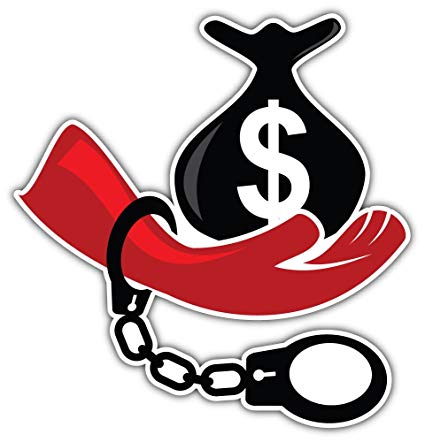 425x442 Skylabel Stop Corruption Icon Bumper Sticker Vinyl Art
