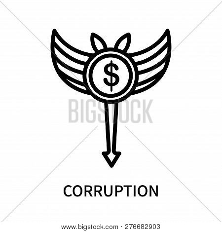 450x470 Corruption Icon Isolated On White Background Corruption Icon