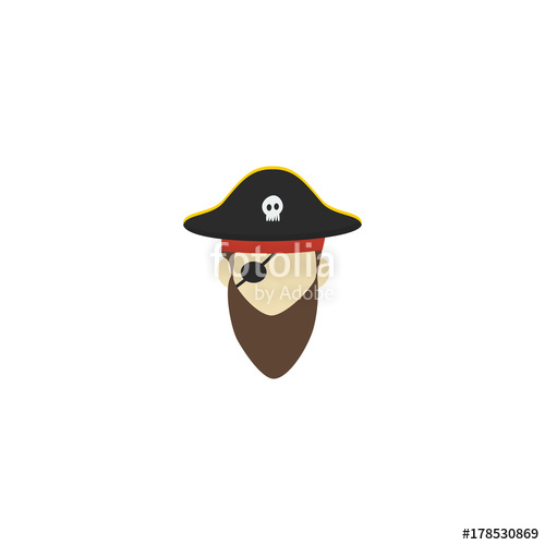 500x500 Flat Icon Pirate Element Vector Illustration Of Flat Icon Corsair