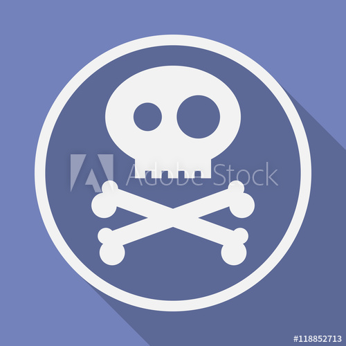 500x500 Icon Of Jolly Roger Symbol Pirate, Filibuster, Corsair Sign