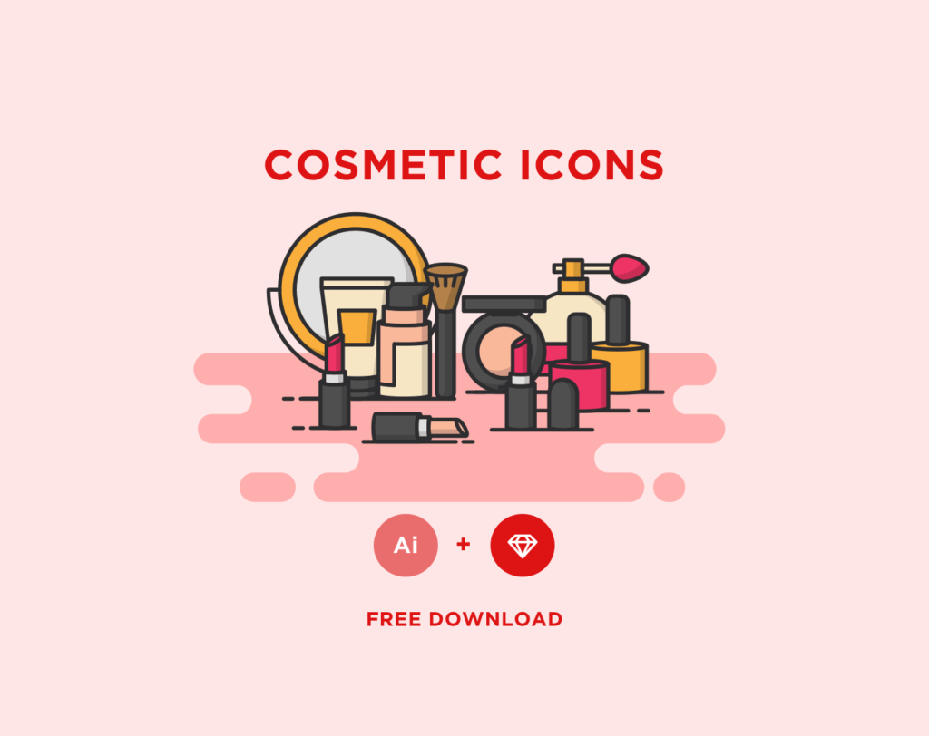 1024x812 Free Cosmetic Vector Icons Pixlov