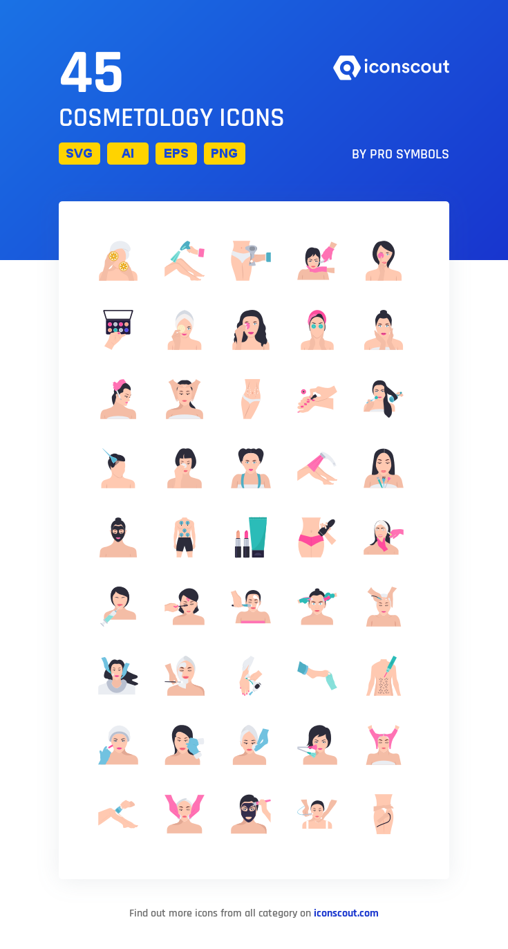 735x1372 Cosmetology Icon Pack