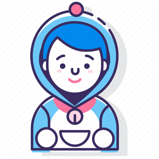 512x512 Cosplay, Cosplayer, Doraemon, Dress Up, Mascot Icon