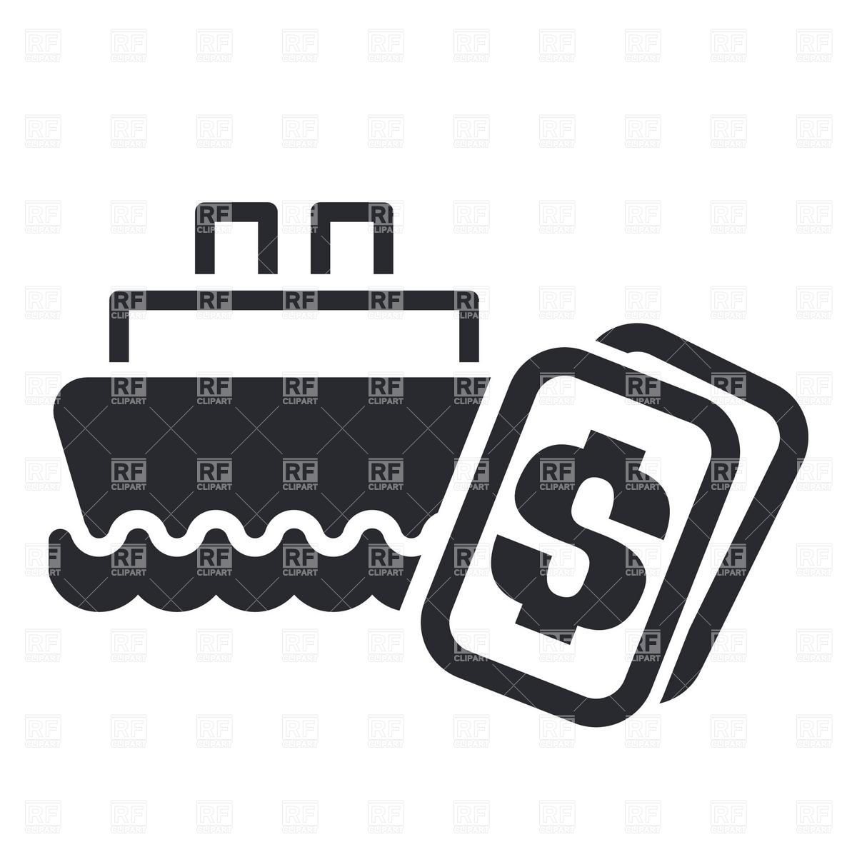 1200x1200 Boat Trip Cost Icon Vector Image Of Transportation Myvector