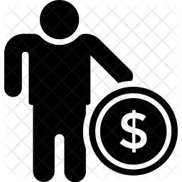 256x256 Client Cost Icon Of Glyph Style