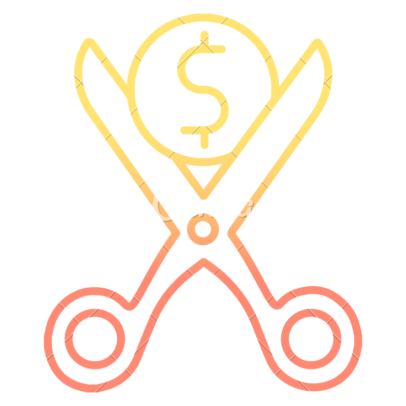 800x800 Cost Cutting Icon