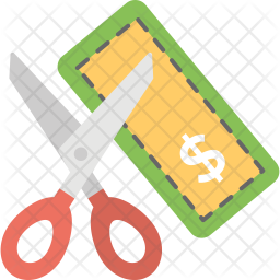 256x256 Cost Cutting Icon Of Flat Style
