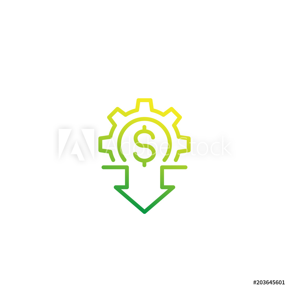 1000x1000 Photo Art Print Cost Reduction Icon, Linear Europosters