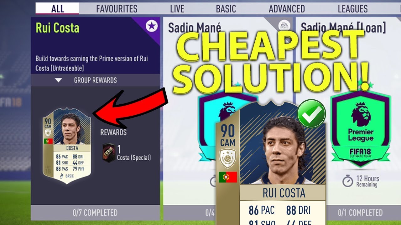 Prime Icon Rui Costa Sbc Cheapest Solution! Squad Building 1280x720 Prime Icon Rui Costa Sbc Cheapest Solution! Squad Building