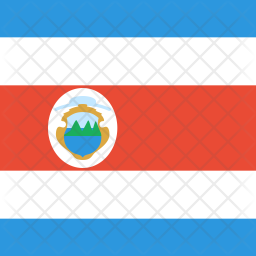 Costa Rica Flag Icon Of Flat Style 256x256 Costa Rica Flag Icon Of Flat Style
