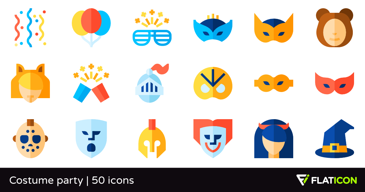 1200x630 Costume Party Premium Icons